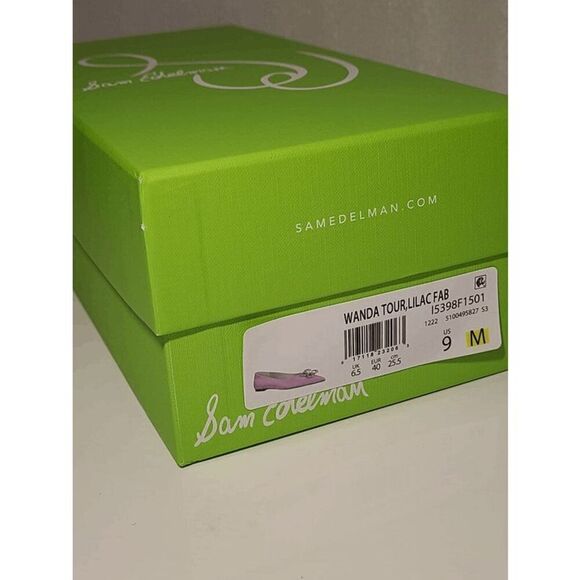 💜 SAM EDELMAN Wanda Tour Lilac Dress Flats MSRP $158 SIZES 6,5 and 9 NEW IN BOX - Picture 12 of 16